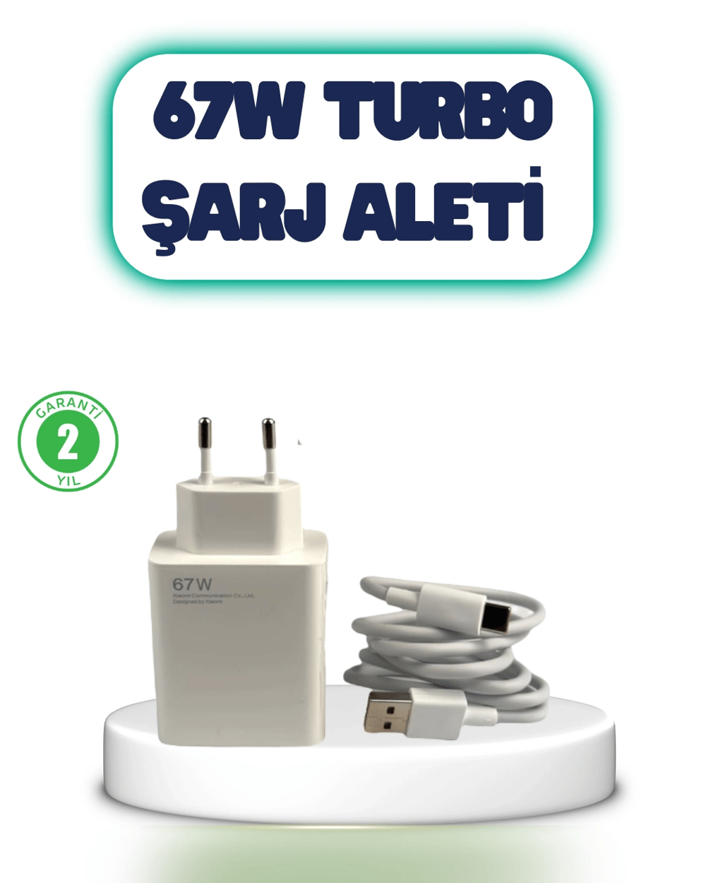 67 Watt Hızlı Şarj Aleti Poco F2 F3 F4 Uyumlu
