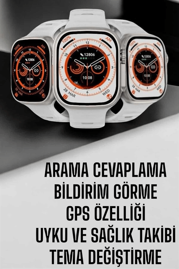 Akıllı Saat Nabız Ölçebilen Yeni Nesil GPS ve Adımsayar Özelliği