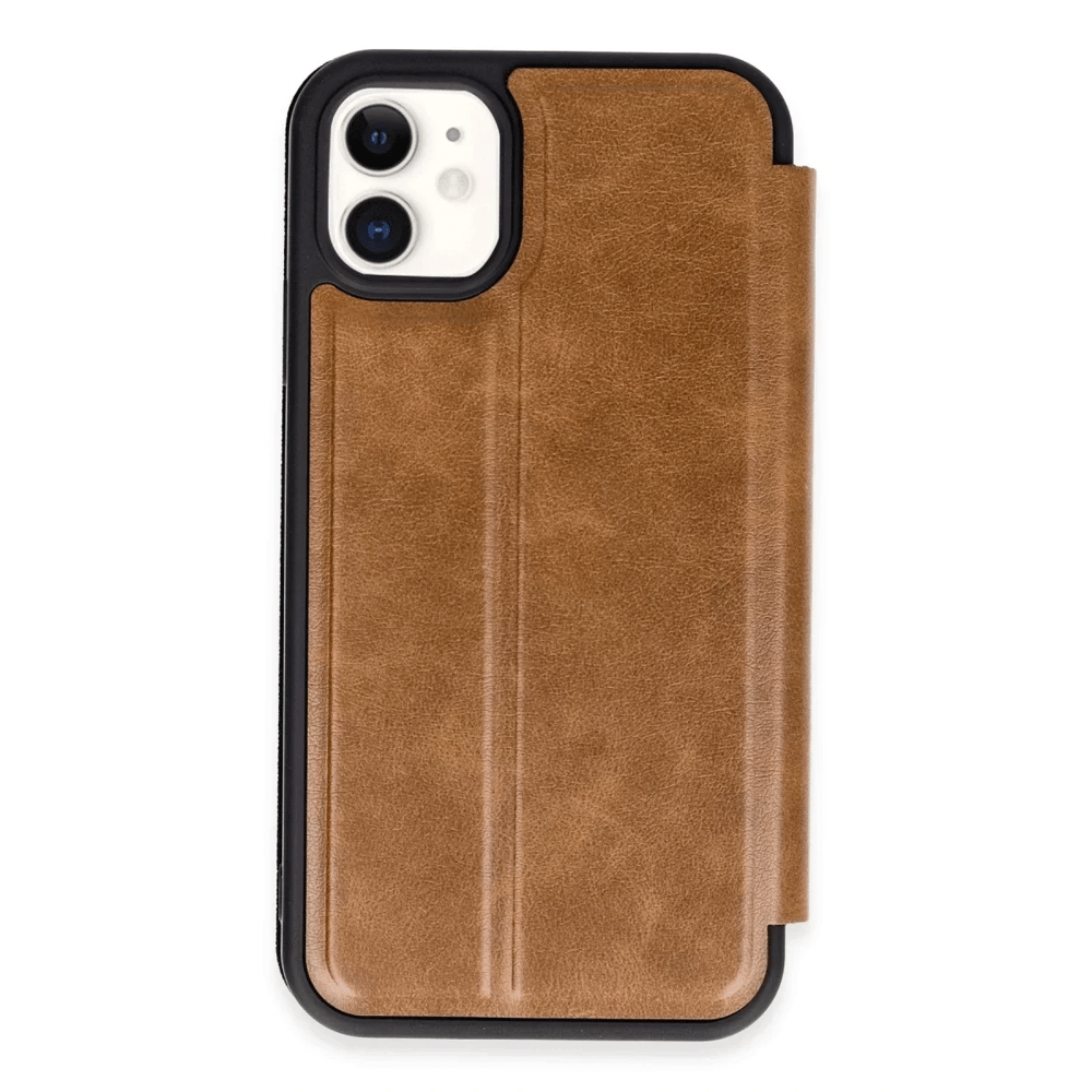 Apple iPhone 11 Kılıf Flip Cover - Taba