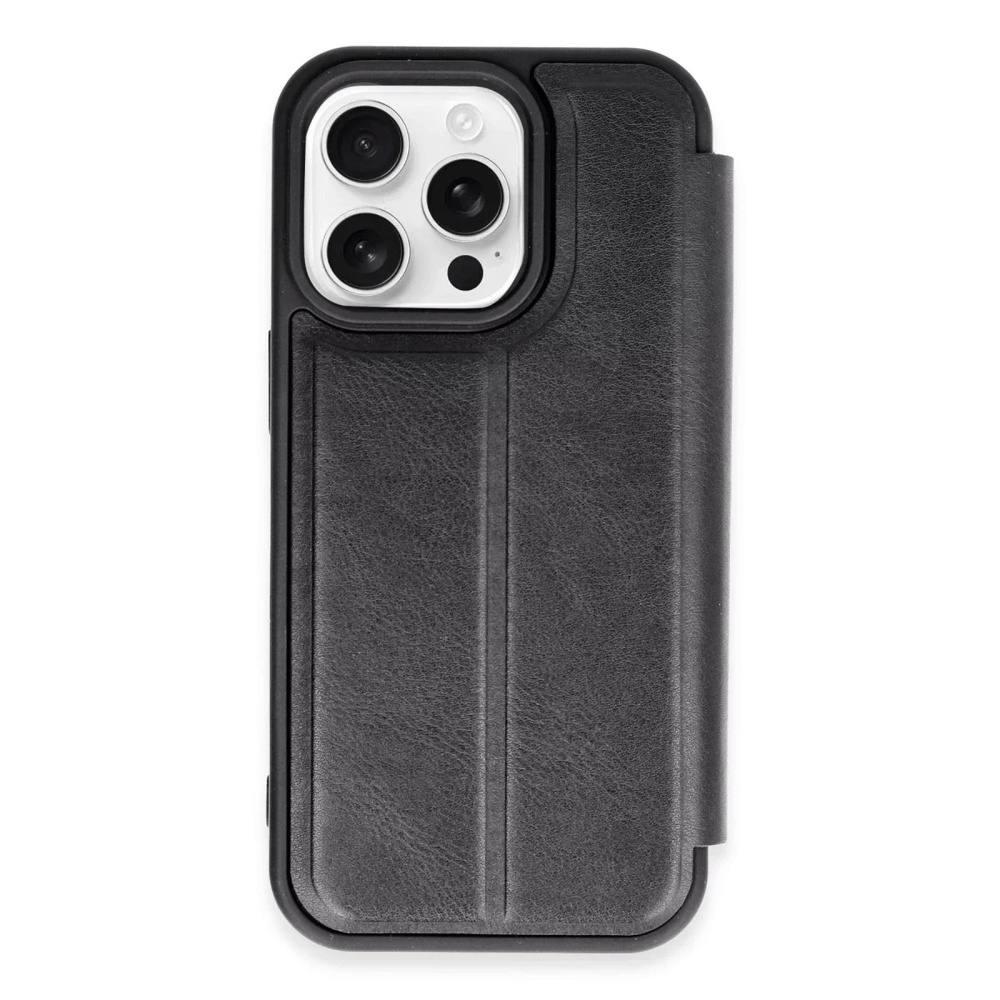 Apple iPhone 14 Pro Kılıf Flip Cover - Siyah