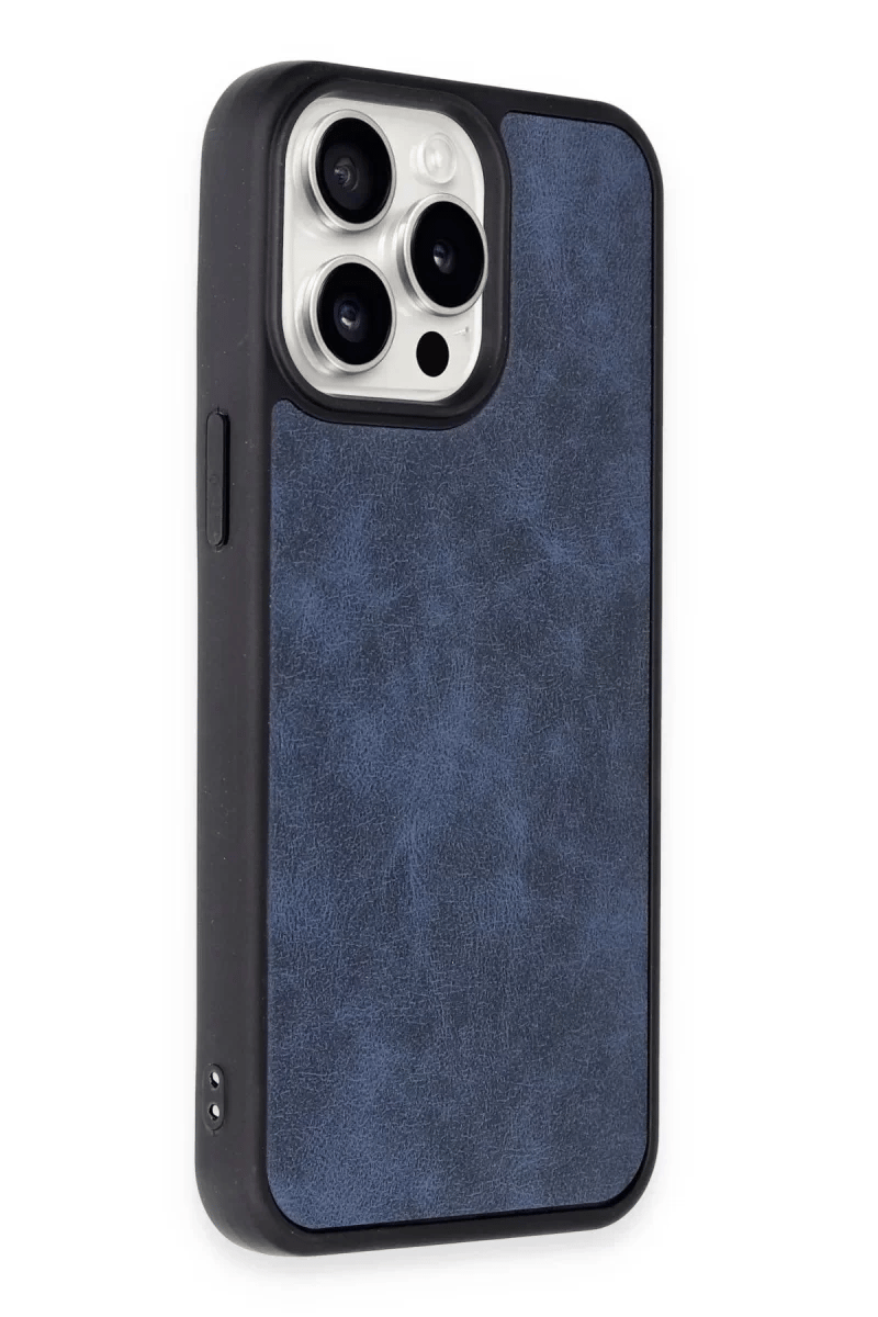 Apple iPhone 14 Pro Max Kılıf Aras Deri Kapak - Lacivert