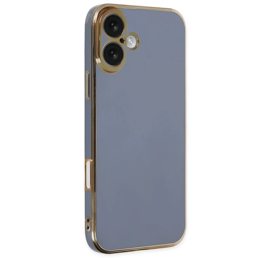 Apple iPhone 16 Kılıf Volet Silikon - Mavi