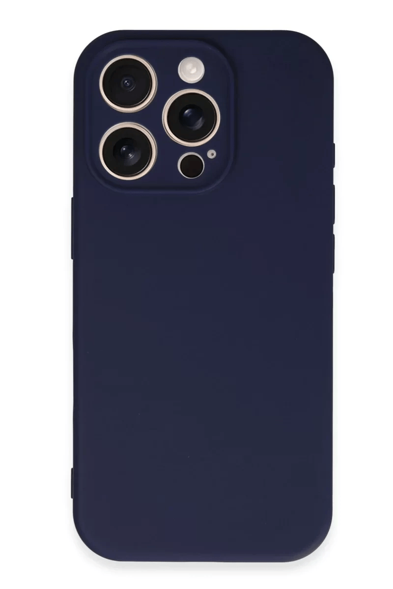 Apple iPhone 16 Pro Kılıf First Silikon - Lacivert