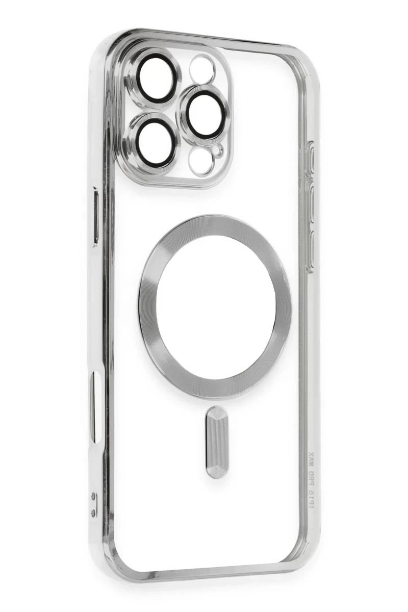 Apple iPhone 16 Pro Kılıf Kross Magneticsafe Kapak - Gümüş