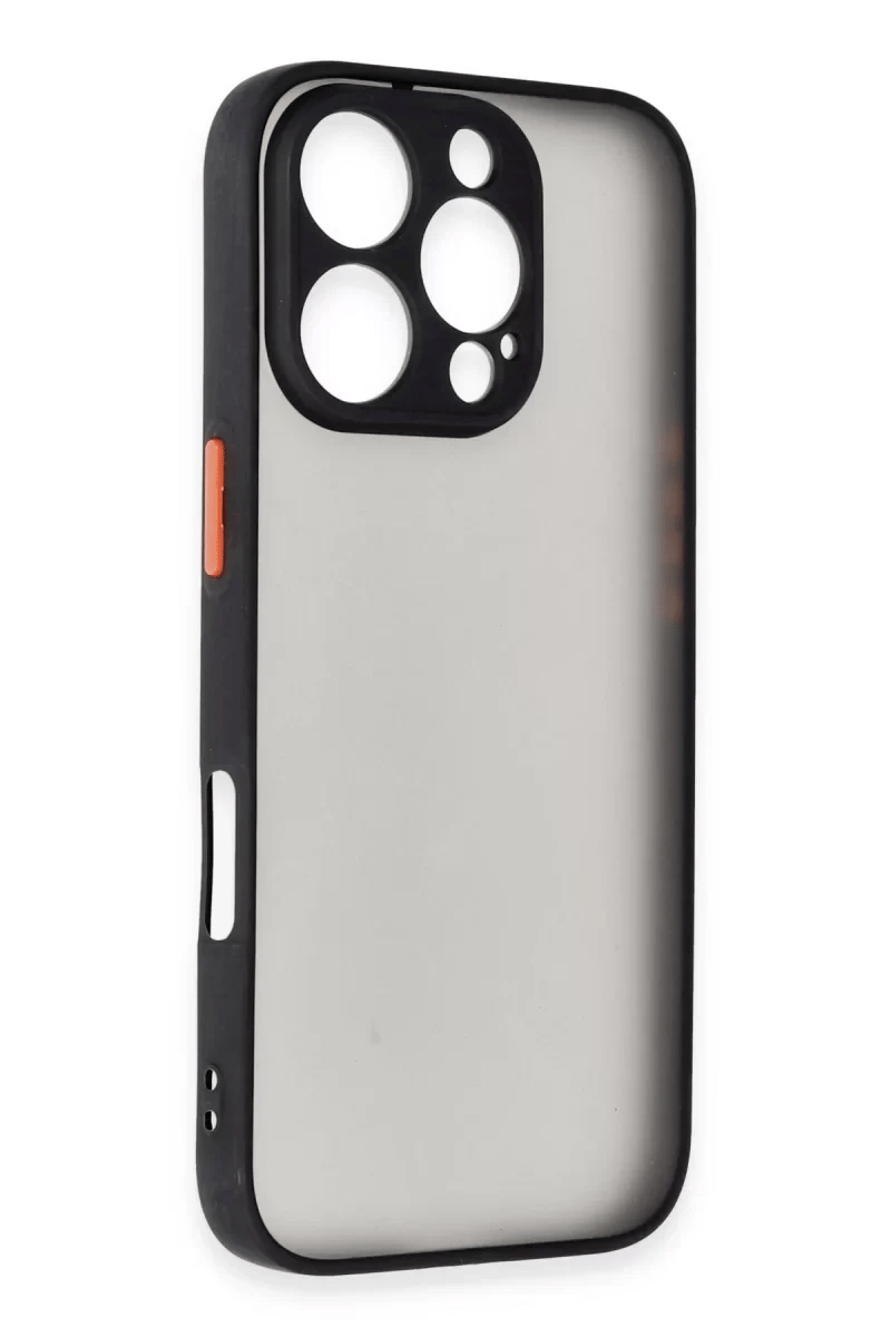 Apple iPhone 16 Pro Kılıf Montreal Silikon Kapak - Siyah