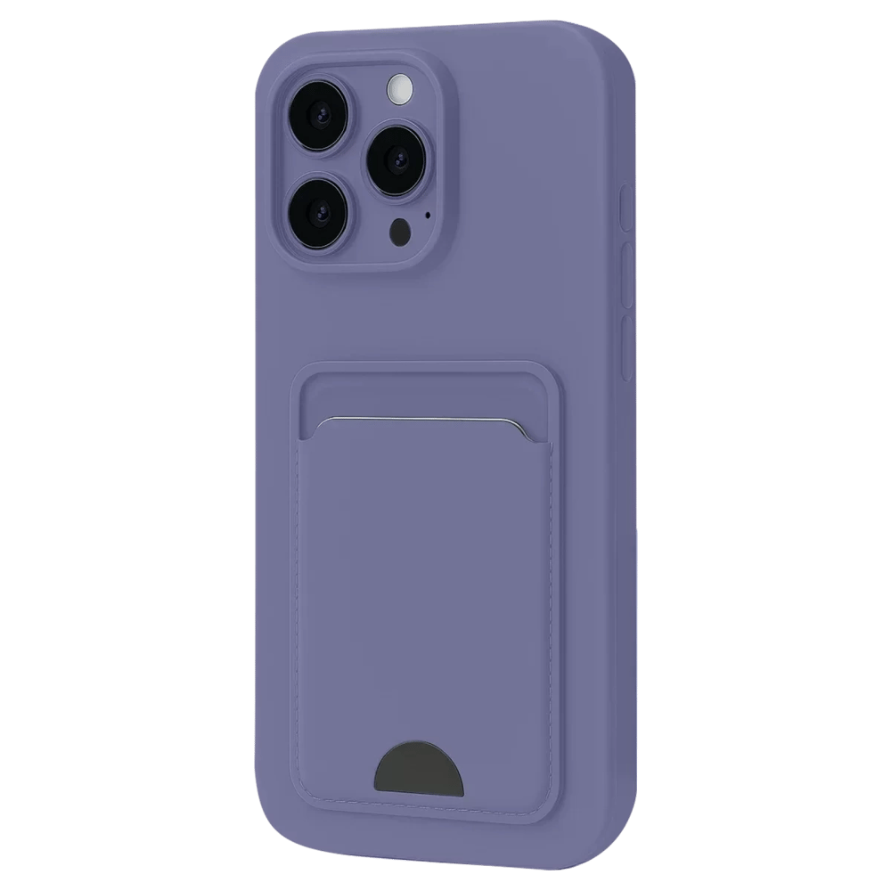 Apple iPhone 16 Pro Max Kılıf Kelvin Kartvizitli Silikon - Lila