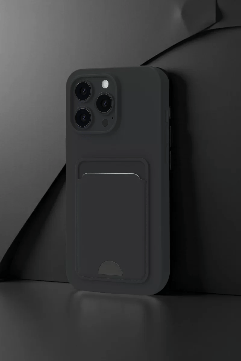 Apple iPhone 16 Pro Max Kılıf Kelvin Kartvizitli Silikon - Lacivert