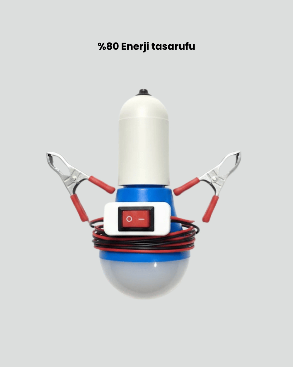 Araç Akü Bağlantılı 12V LED Ampul Pratik Işık Çözümü