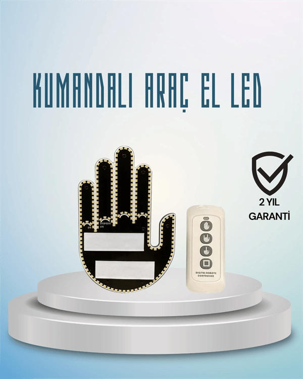 Aracınız İçin Eğlenceli ve Güvenli İletişim: LED Jest Lambası, Uzaktan Kumandalı, Kolay Montaj