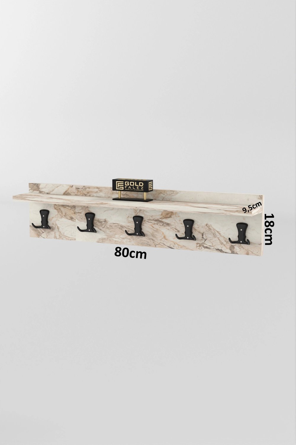 Askılık Duvar Elbise Askılığı Portmanto 80 Cm Efes Düz