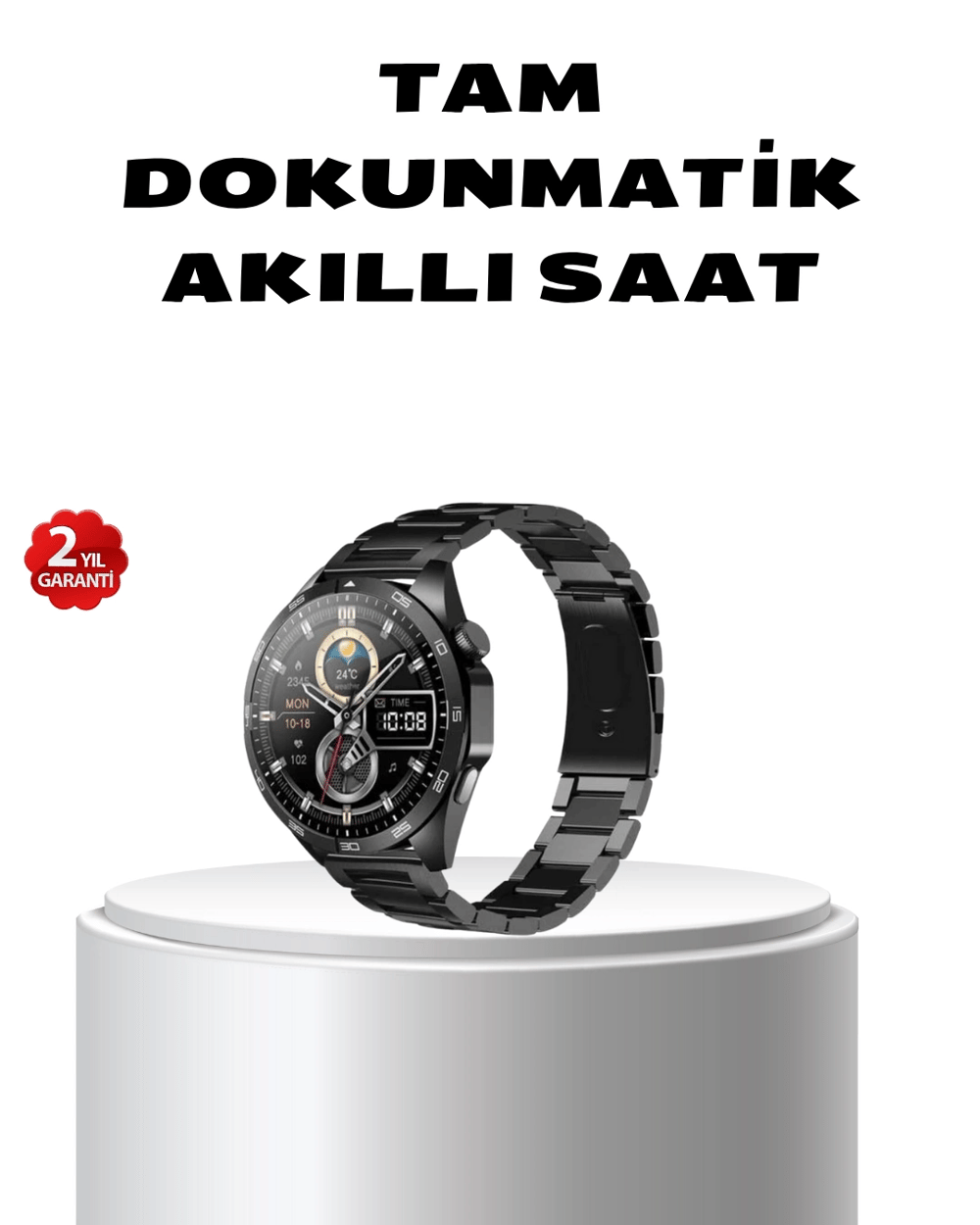 Bluetooth Akıllı Saat – Nabız, Adım Sayar, Uyku Takibi ve Spor Modlarıyla Akıllı Yaşam Asistanı