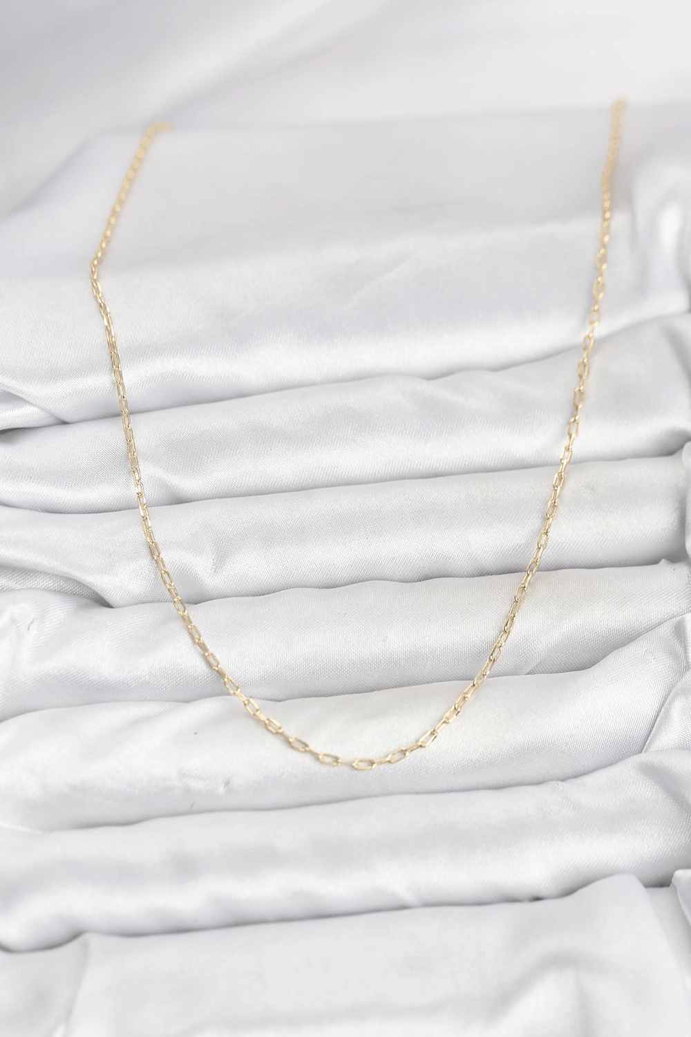 CM 14K Gold Renk Ataç Zincir Model 60 cm Kadın Kolye