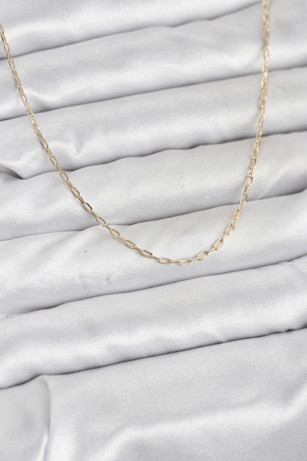 CM 14K Gold Renk Ataç Zincir Model 60 cm Kadın Kolye