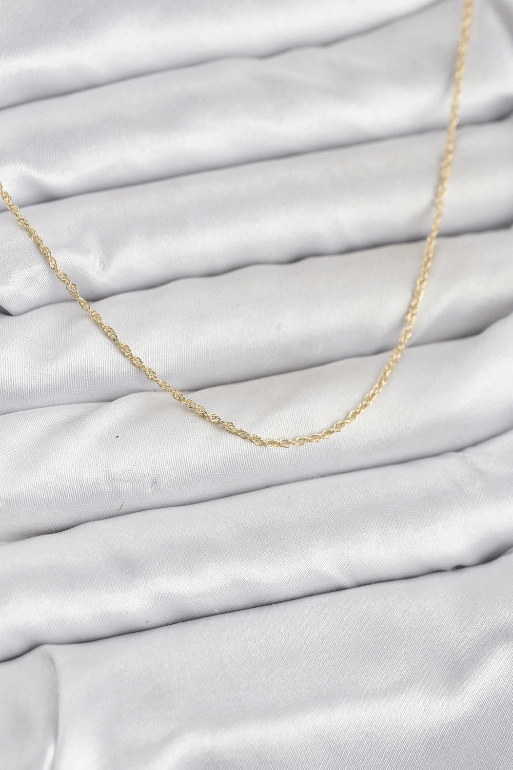 CM 14K Gold Renk Burgu Model 60 cm Kadın Kolye
