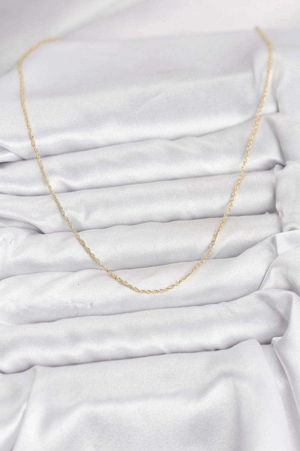 CM 14K Gold Renk Burgu Model 60 cm Kadın Kolye
