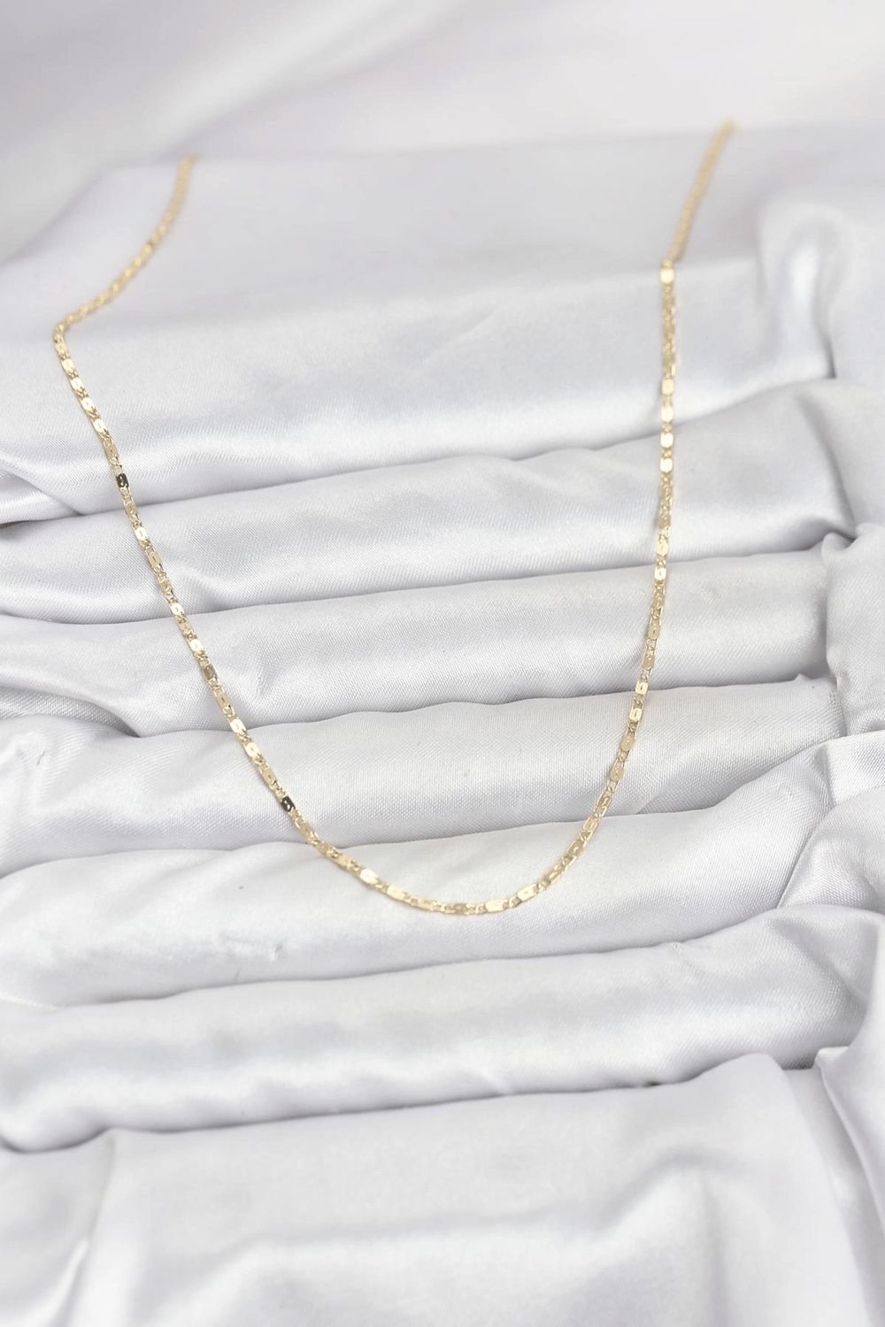 CM 14K Gold Renk Ezme Zincir Model 60 cm Kadın Kolye