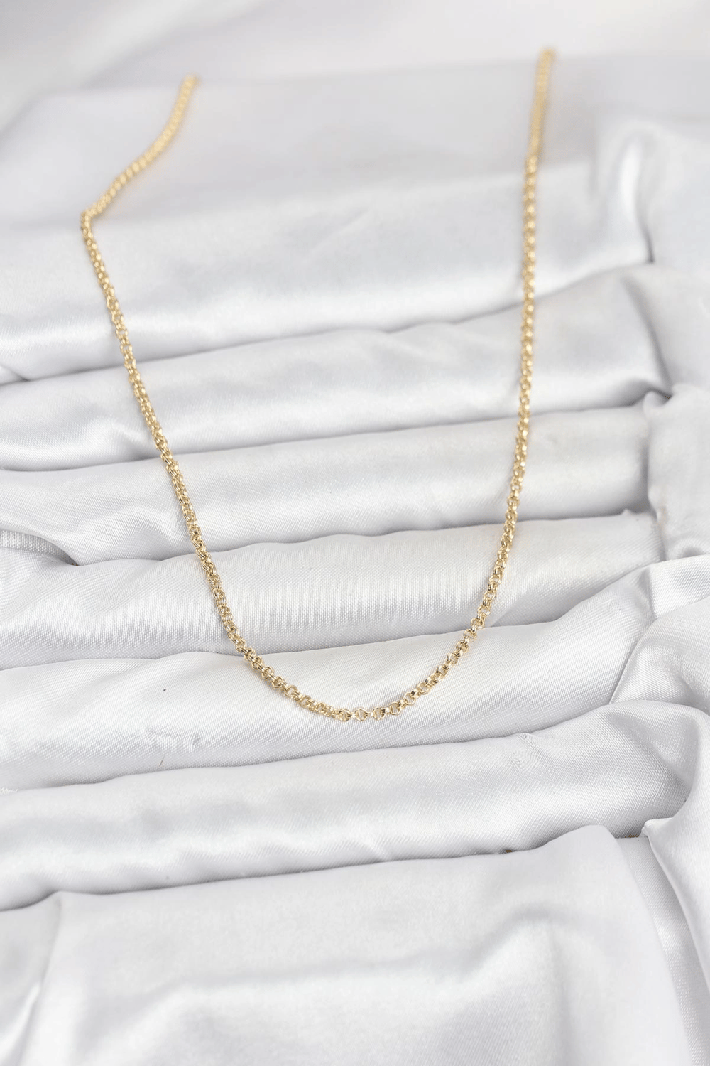 CM 14K Gold Renk Halka Model 60 cm Kadın Kolye