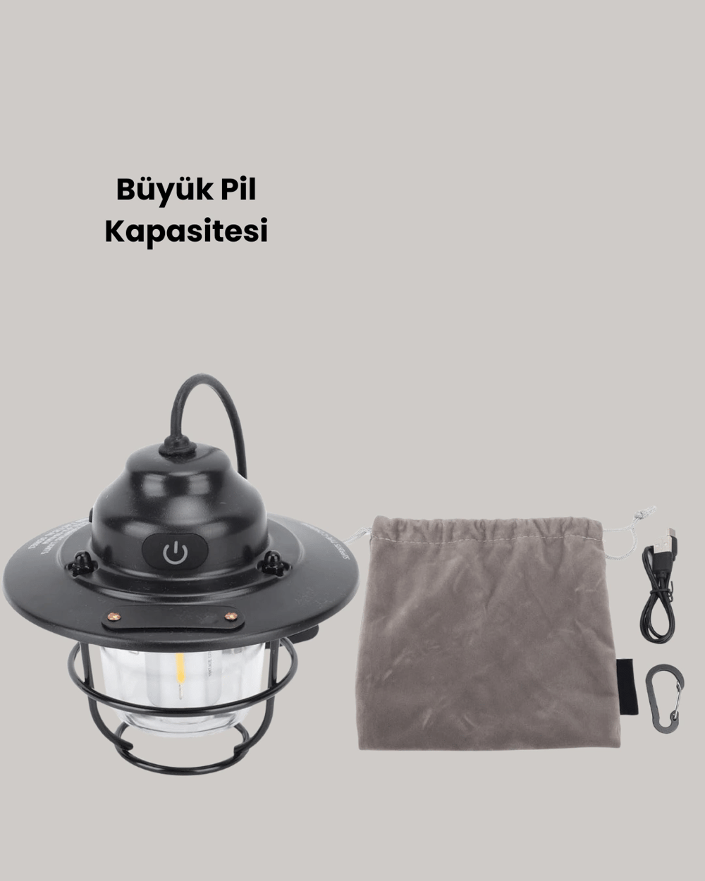 Çam Kozalağı Şekilli Retro Kamp Gece Lambası