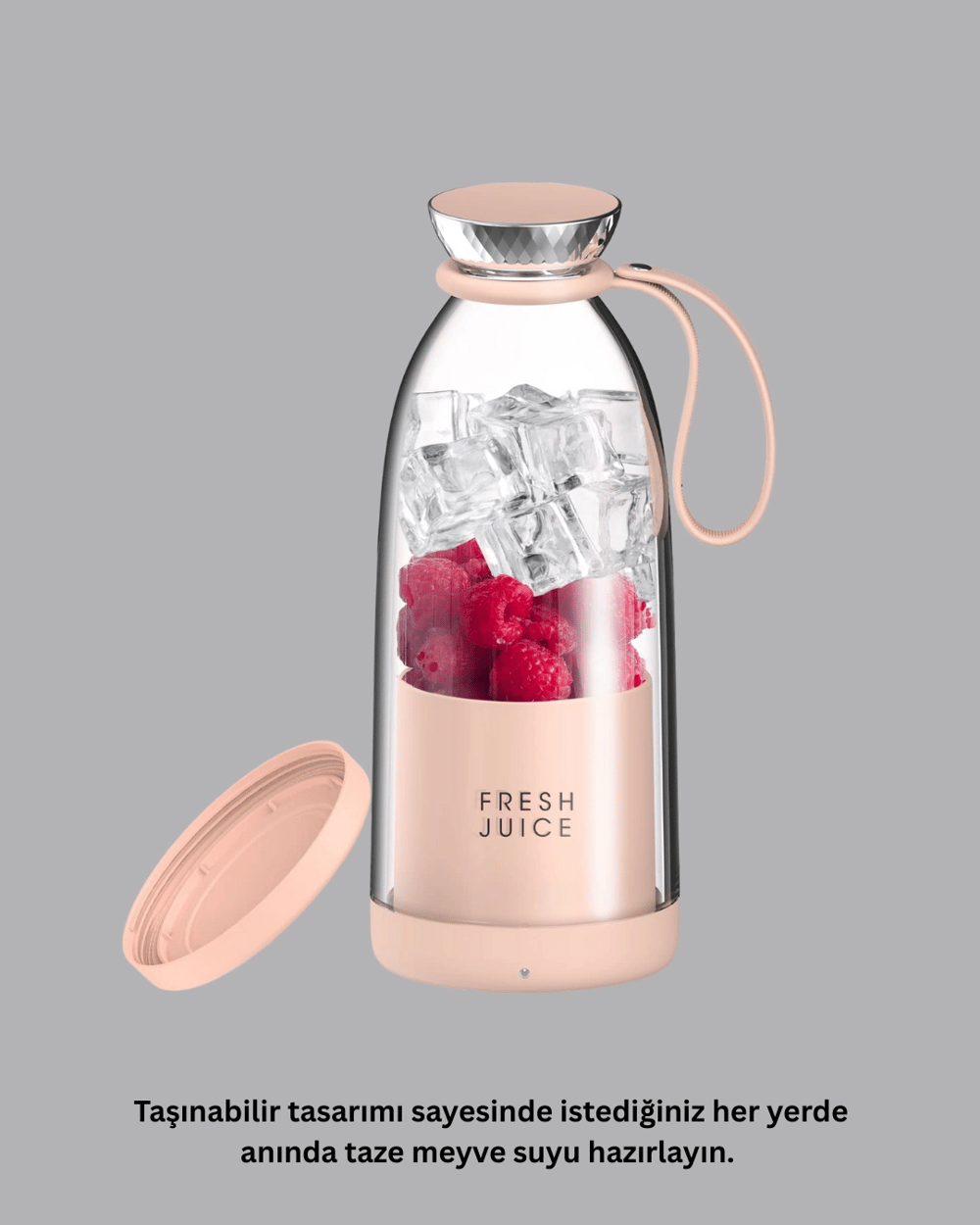 Çevre Dostu Cam Gövdeli Kablosuz Smoothie Blender