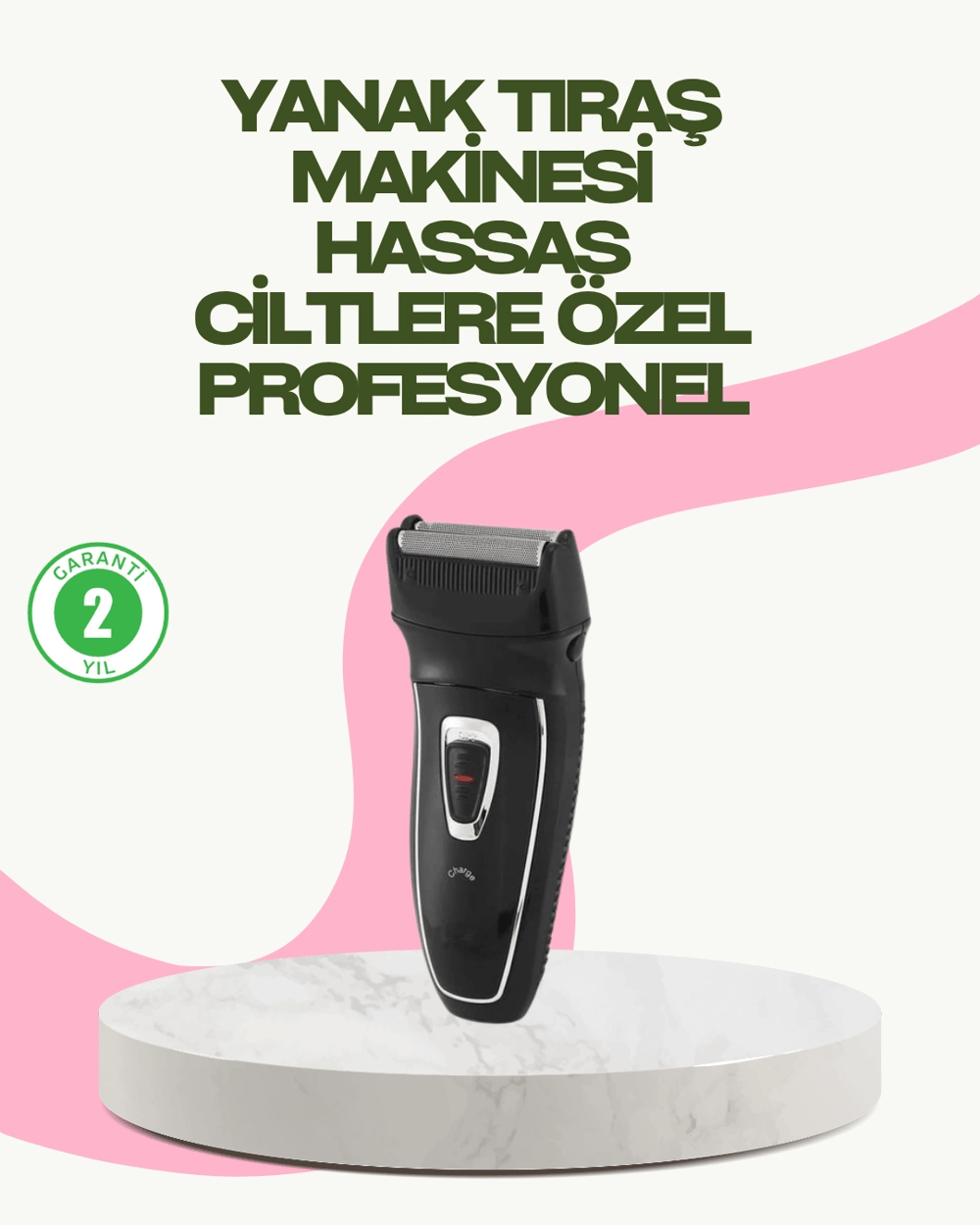 Darbelere Dayanıklı Kablosuz Erkek Tıraş Aleti