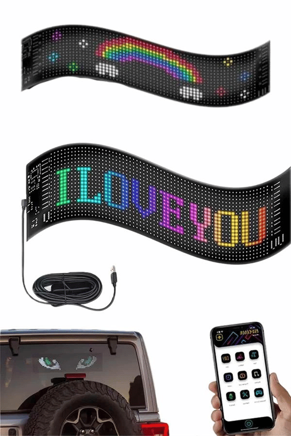 Digital Araba Yazısı Ekran Matrix En Büyük Boy Matrix LED Panel 19*96 pıxel