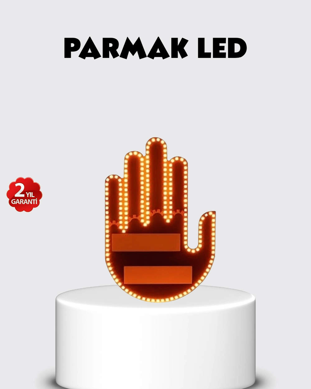 El Hareketiyle Kontrol Edilen 176 LED Amber Güvenlik Lambası