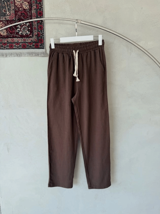 Erkek İthal Yıkamalı Keten Pantolon