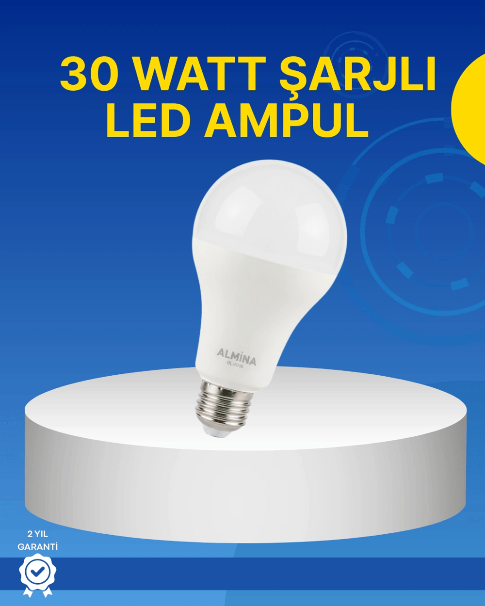 Ev ve İş Yeri İçin Şarjlı LED Ampul