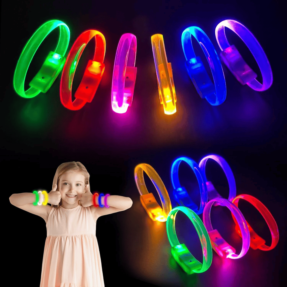 Festival & Parti LED Bileklik 3 Farklı Mod Işıklı 1 Adet