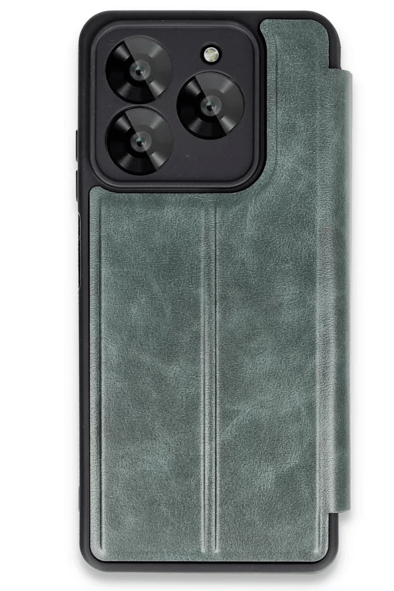 General Mobile Era 50 Kılıf Flip Cover - Koyu Yeşil