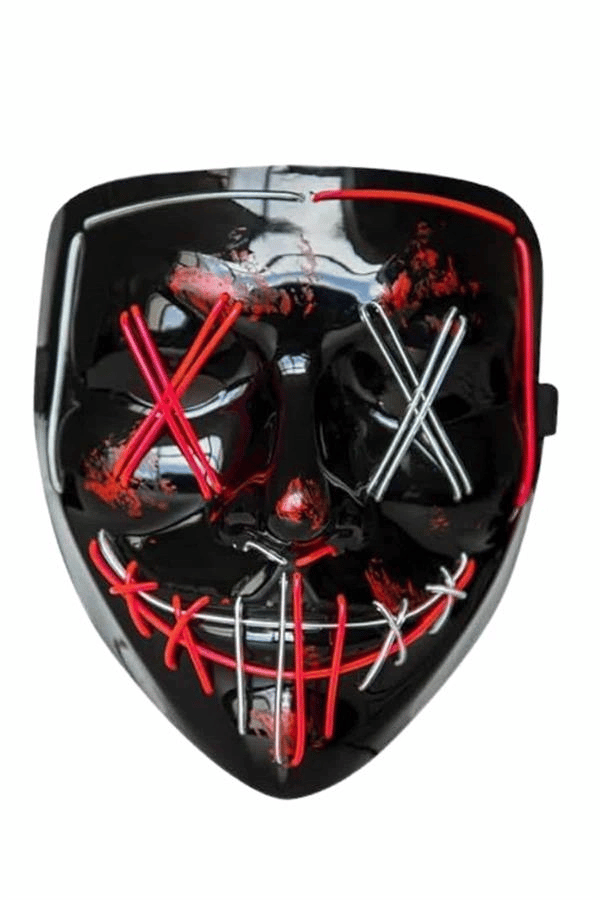 Işıklı Led Maske Parti Eğlence Maskesi Hallowen Neon Maske