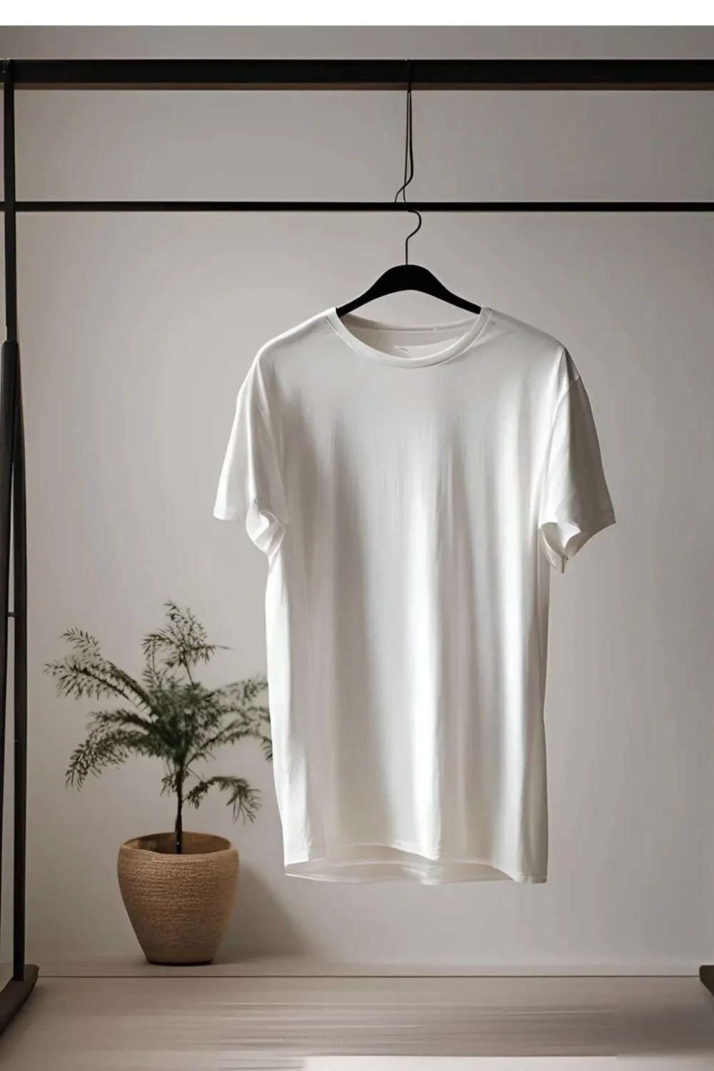 Kadın Bisiklet Yaka Oversize T-shirt Kırık Beyaz