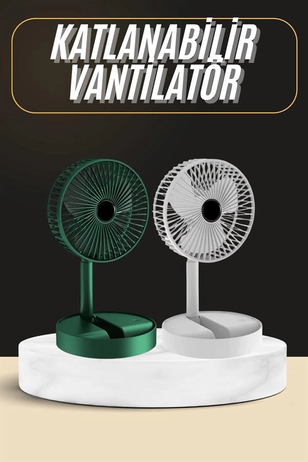 Katlanabilir Usb Şarjlı Masaüstü Soğutucu Mini Fan Telefon Tutucu