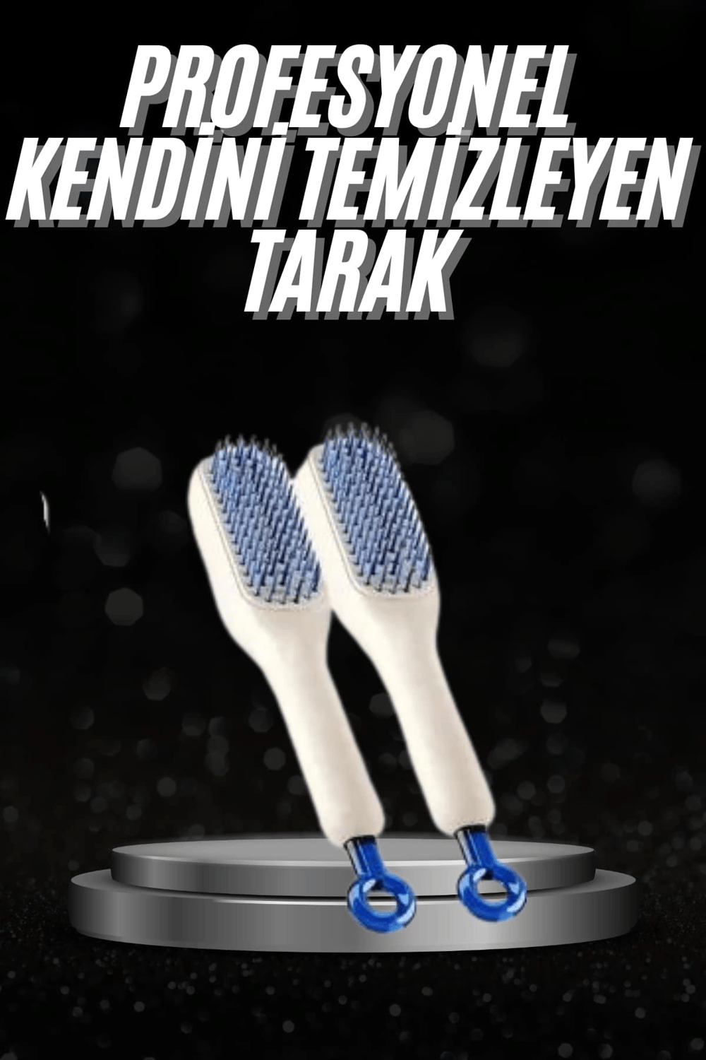 Kendi kendini Temizleyebilen Hijyenik Saç Fırçası Anti-Statik Teknolojisi