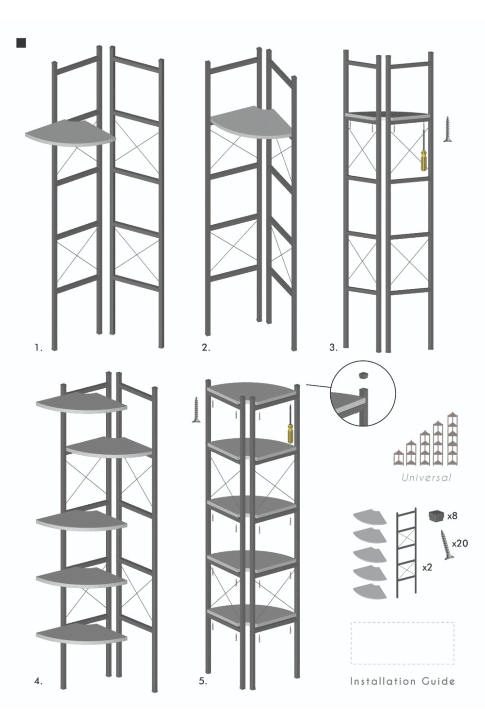 Kitaplık Çiçeklik 6 Raflı Beyaz Çok Amaçlı Stand Altı Bölmeli 160*30*43
