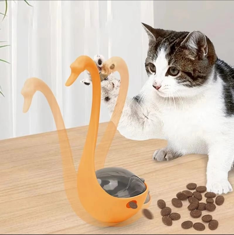 Kuğu Şeklinde Lazerli Kedi Oyuncağı
