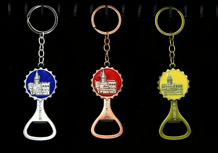 Metal Galata Kulesi Anahtarlık Ve Açacak Model 2