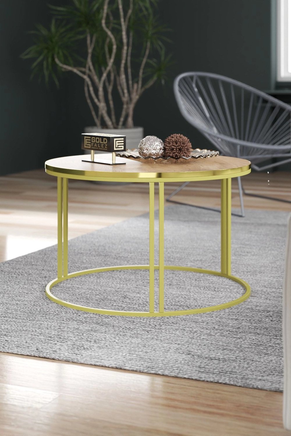 Orta Sehpa Tekli Special Lüx Gold Ceviz