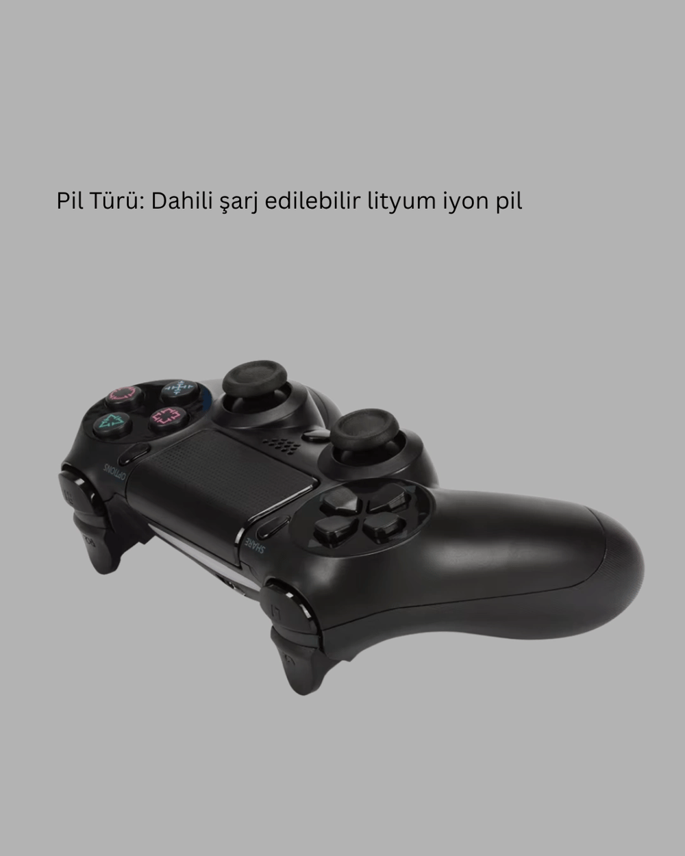 PS4 Uyumlu Kablosuz Oyun Kolu – Titreşimli, Şarjlı ve Ergonomik