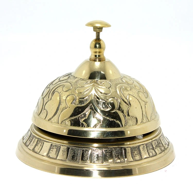 Pirinç Resepsiyon Çanı Model 1