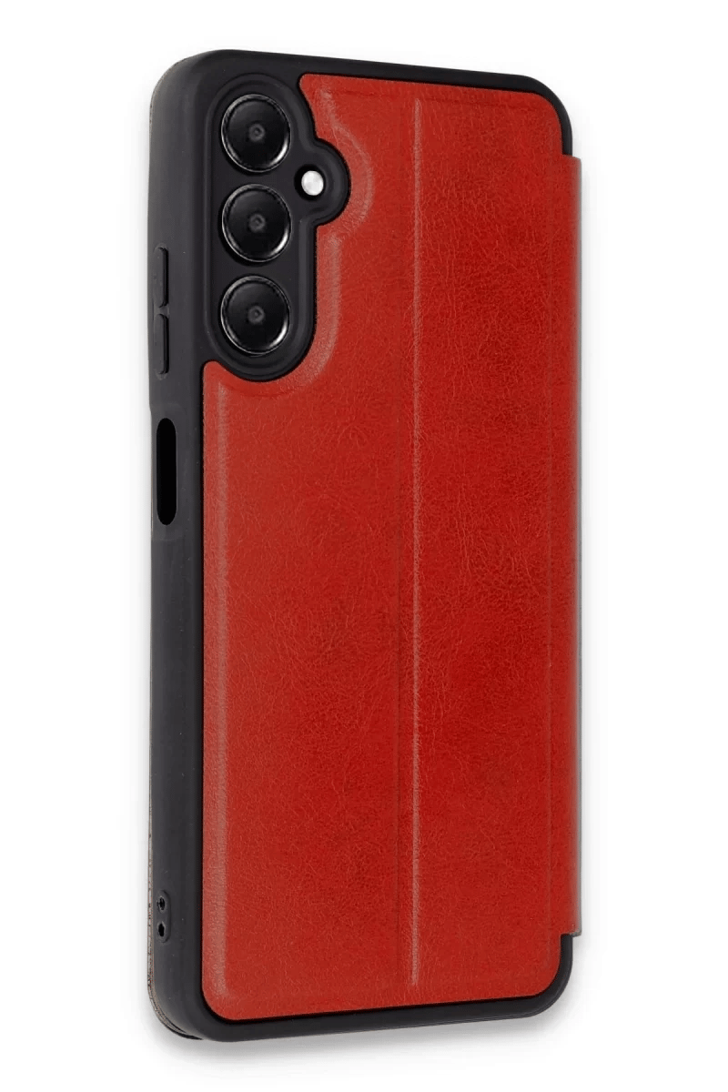 Samsung Galaxy A05S Kılıf Flip Cover - Kırmızı