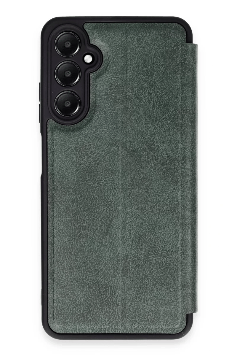 Samsung Galaxy A05S Kılıf Flip Cover - Koyu Yeşil