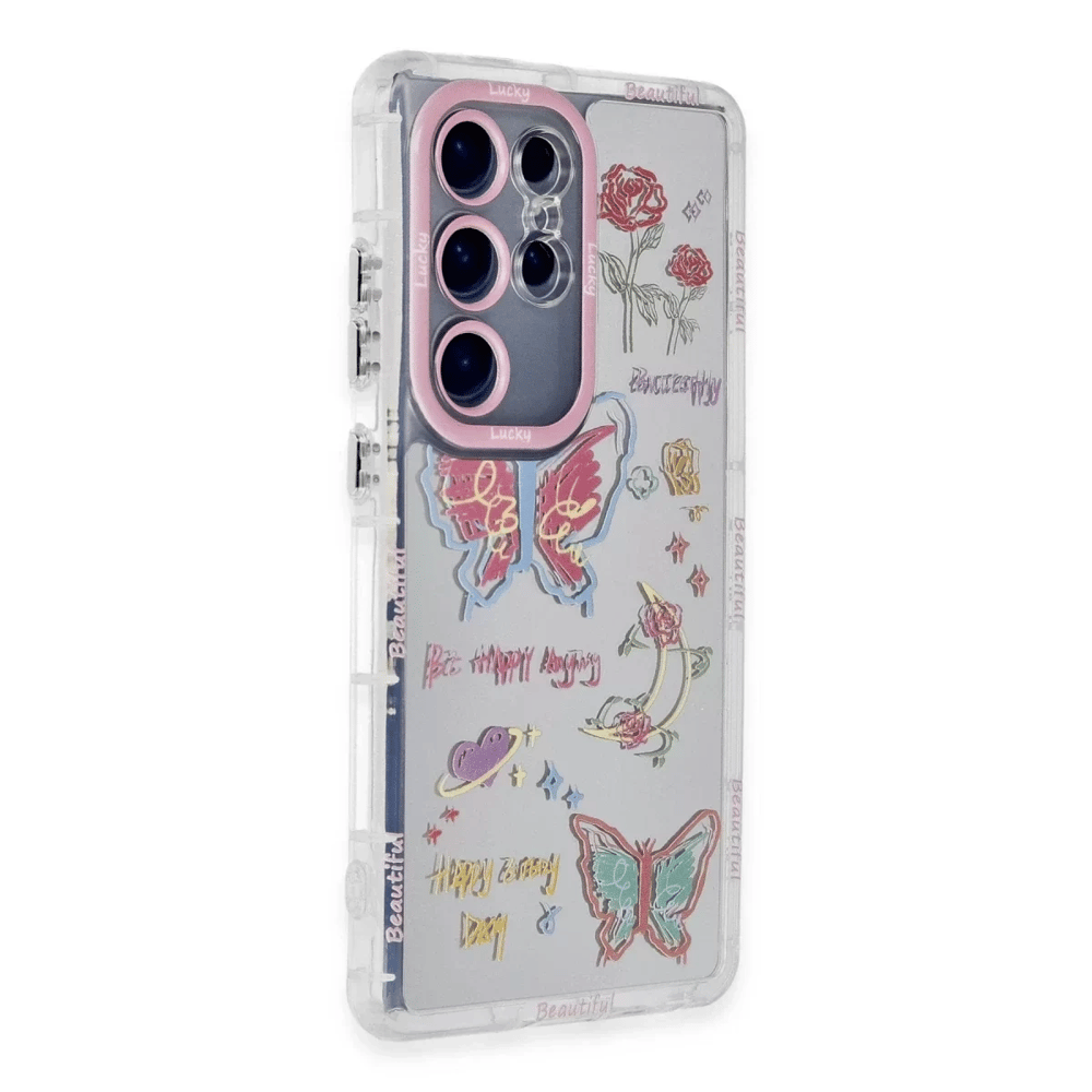 Samsung Galaxy S23 Ultra Kılıf Reflexion Desenli Kapak - Desen 8