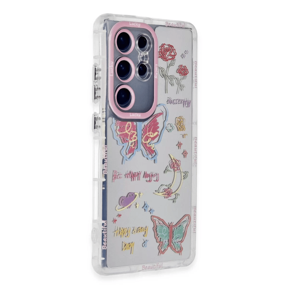 Samsung Galaxy S23 Ultra Kılıf Reflexion Desenli Kapak - Desen 8