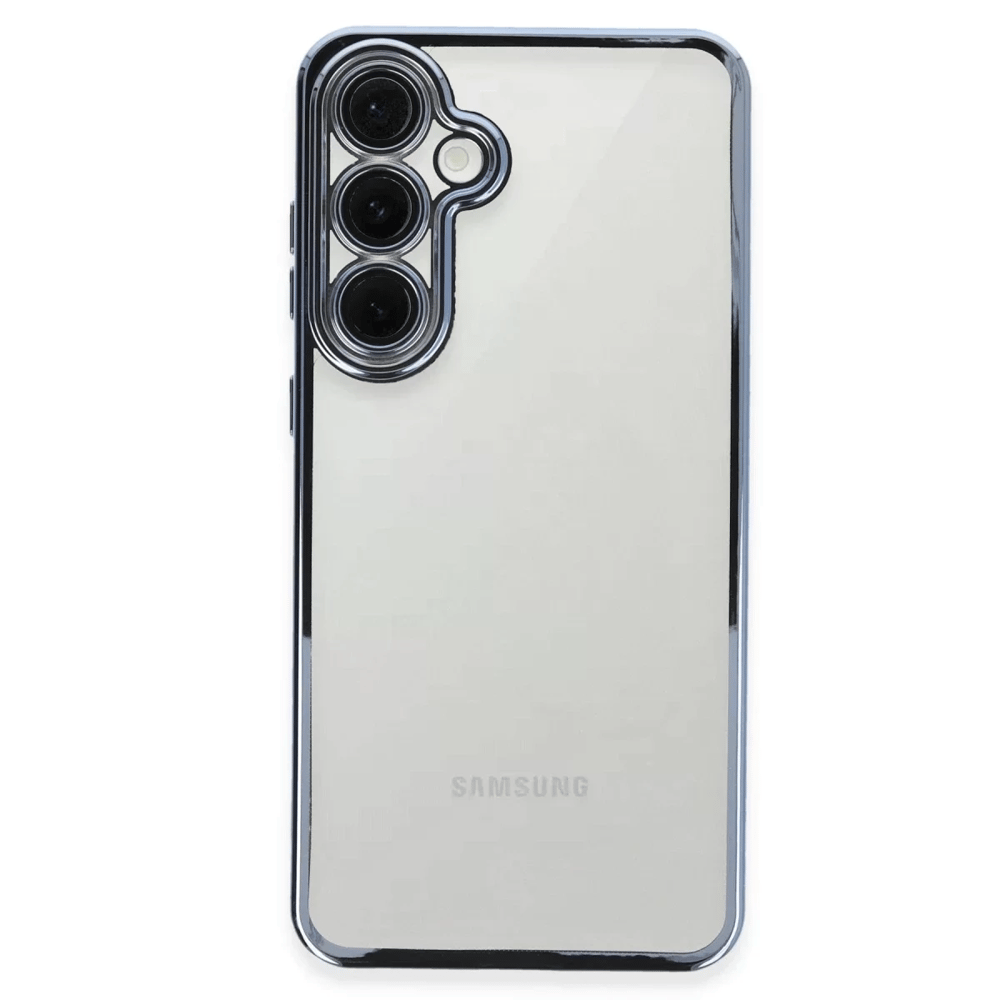 Samsung Galaxy S24 FE Kılıf Lensli Silikon - Lacivert