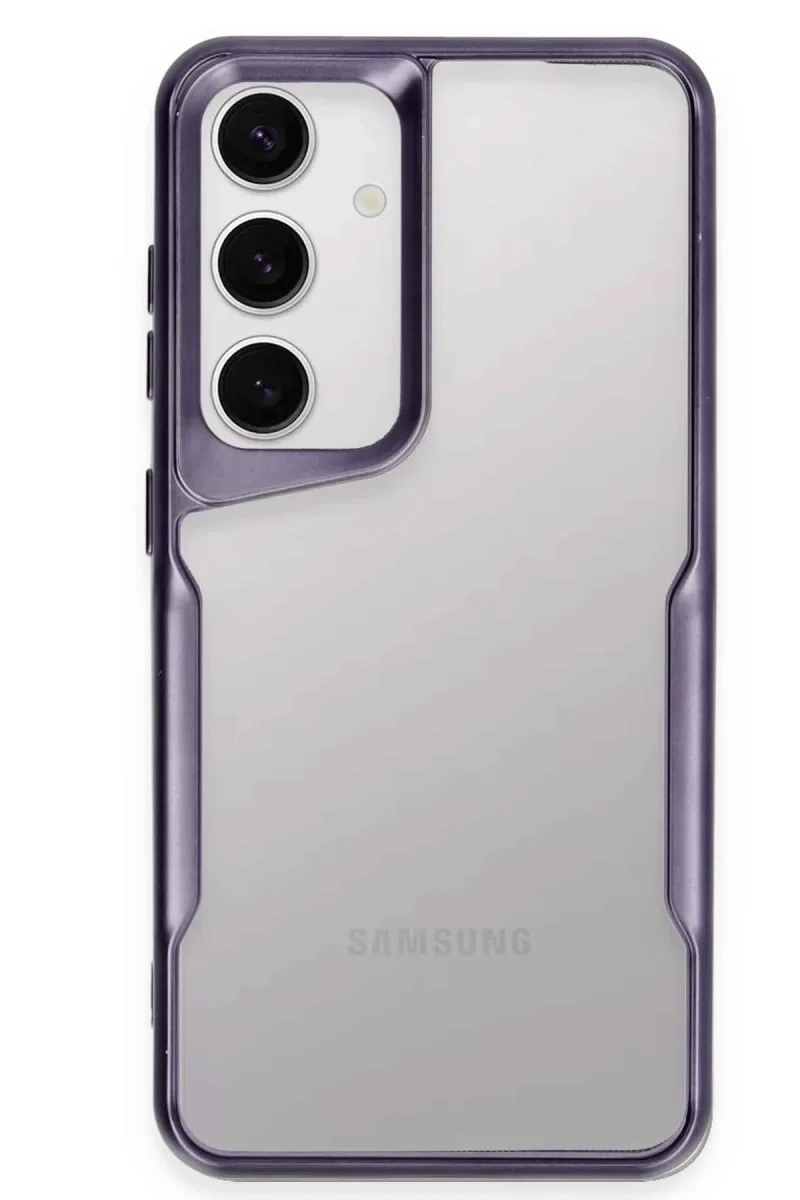 Samsung Galaxy S24 Kılıf Boyi Silikon Kapak - Derin Mor
