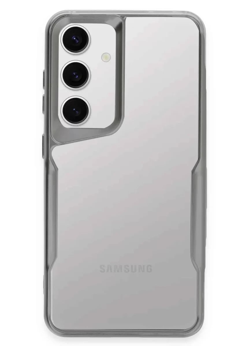 Samsung Galaxy S24 Kılıf Boyi Silikon Kapak - Gümüş