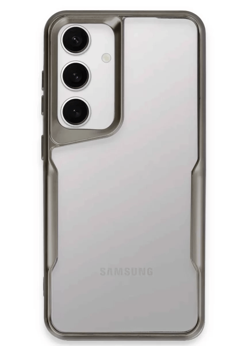Samsung Galaxy S24 Kılıf Boyi Silikon Kapak - Titan Gri