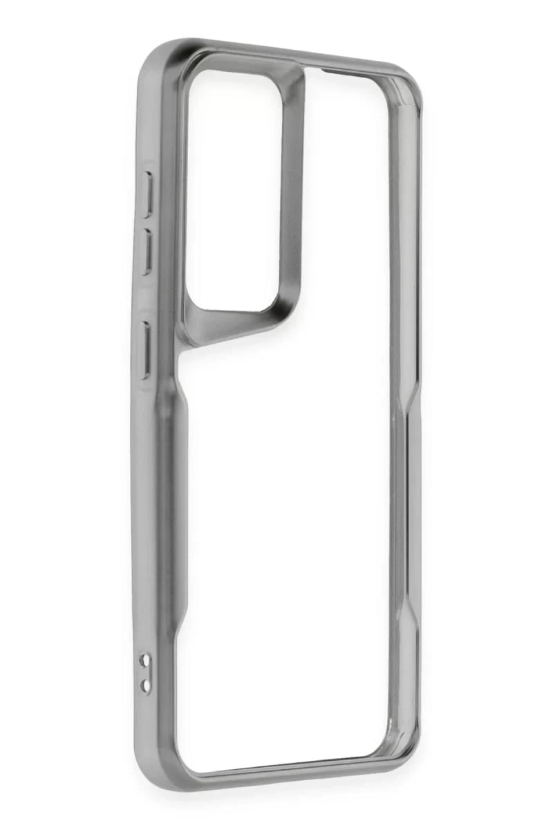 Samsung Galaxy S24 Kılıf Boyi Silikon Kapak - Gümüş
