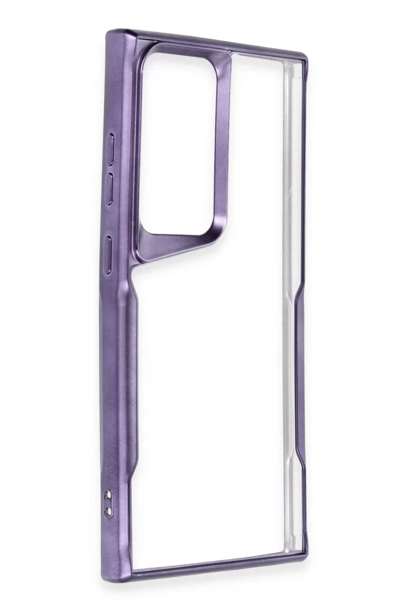Samsung Galaxy S24 Ultra Kılıf Boyi Silikon Kapak - Derin Mor